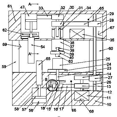 Bending and punching integrated equipment for sheet metal part