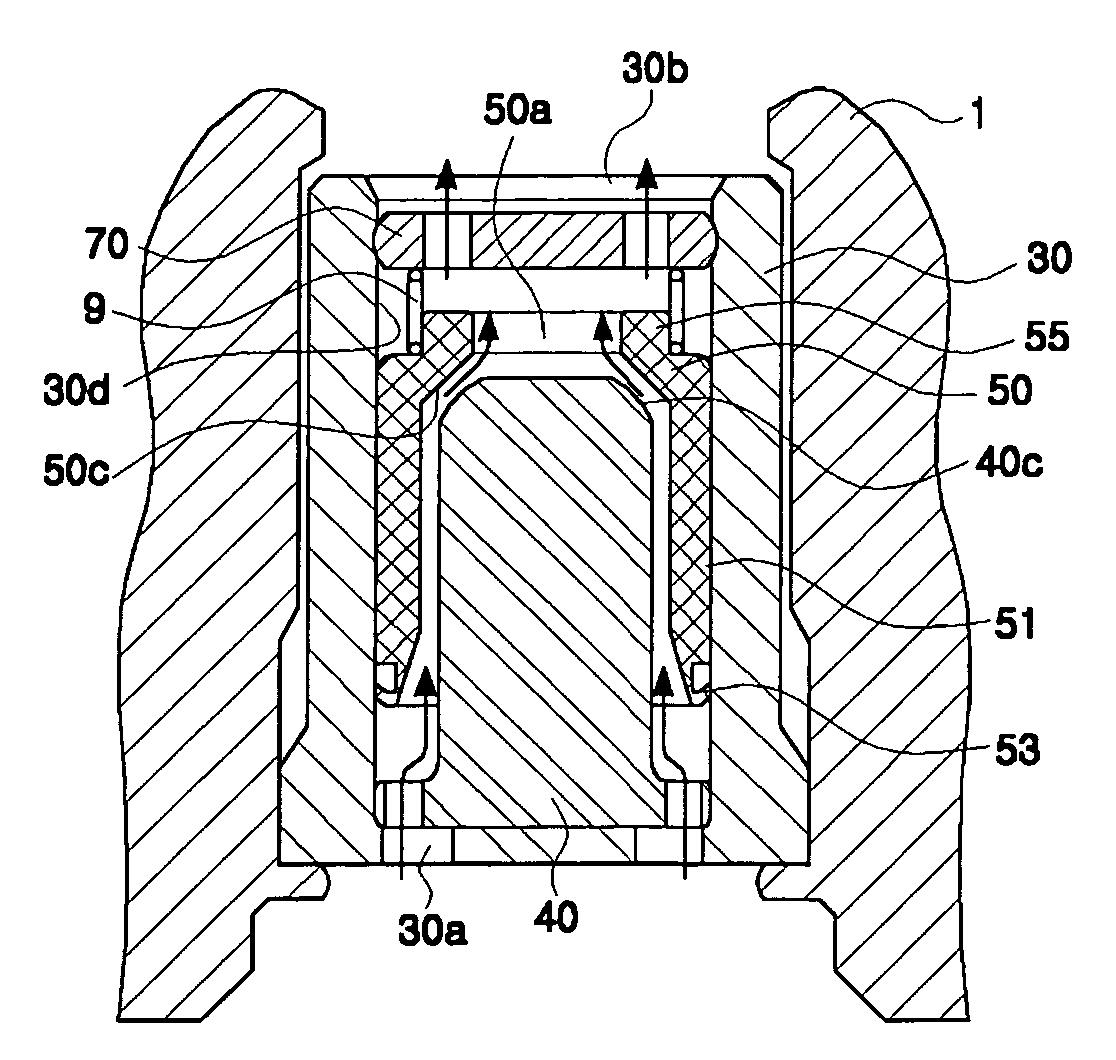 Check valve for pump of electronically controlled brake system