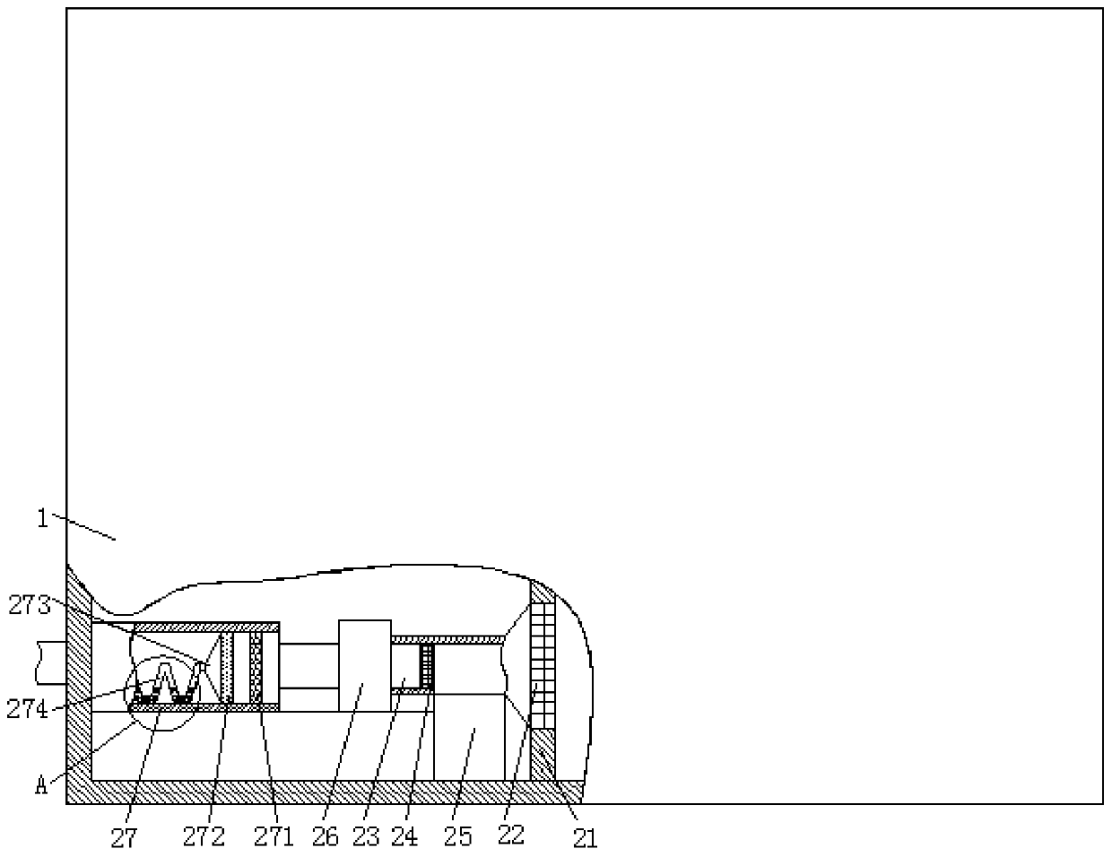 Domestic waste treatment device