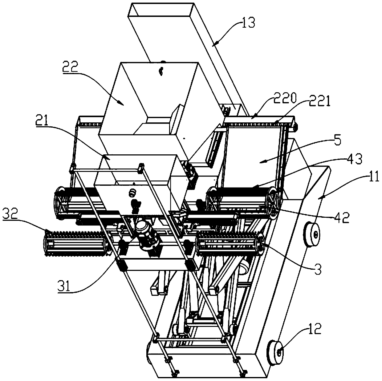 Automatic breeding device for breeding larvae of commercial flies