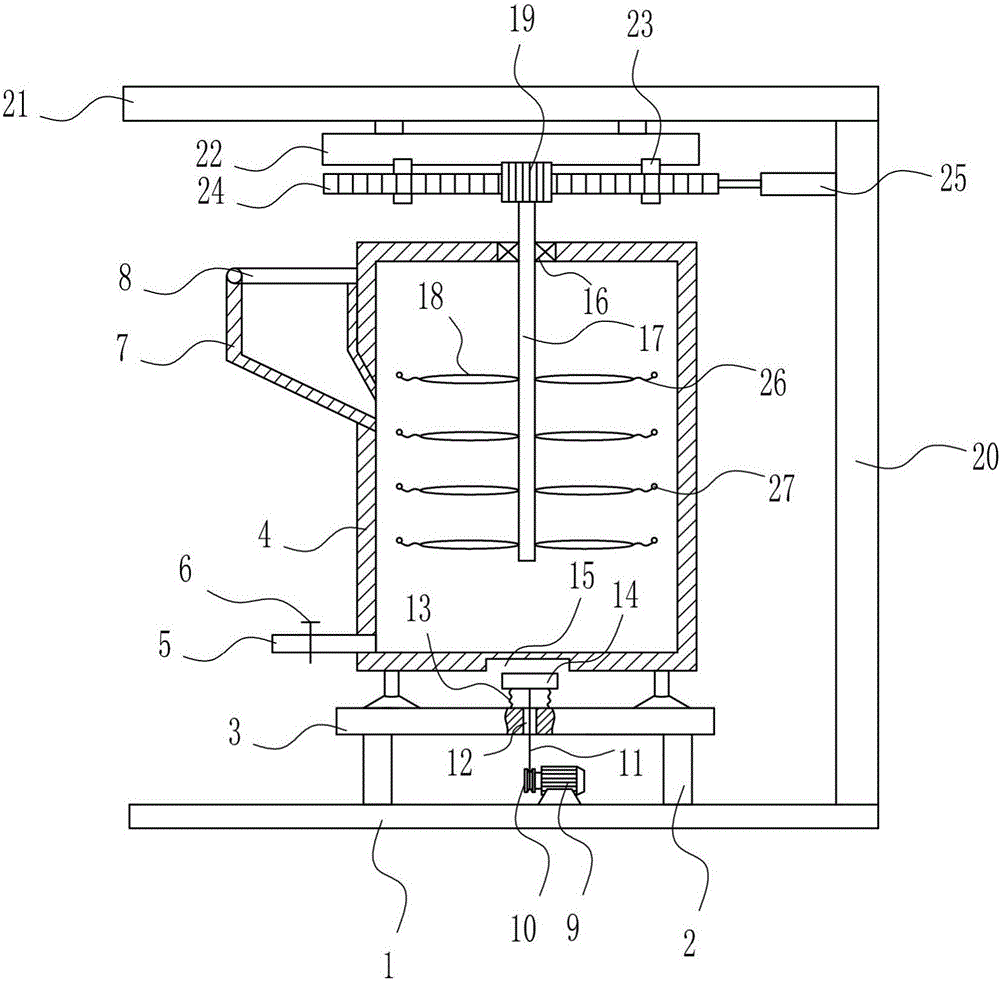 Raw material high-efficiency stirring device for lithium battery manufacturing technology