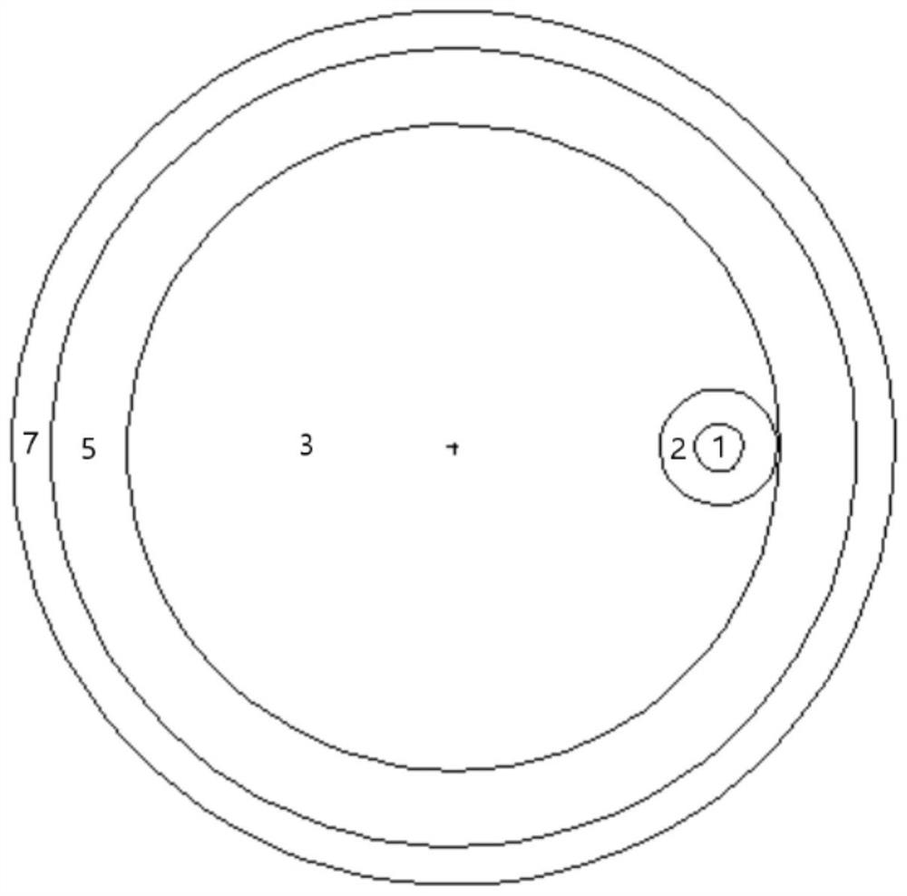 Non-centrosymmetric single-beam accelerator driven subcritical reactor