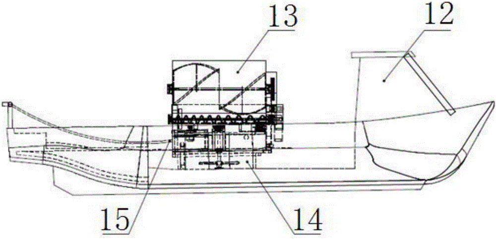 An integrated clay spraying device for controlling red tide