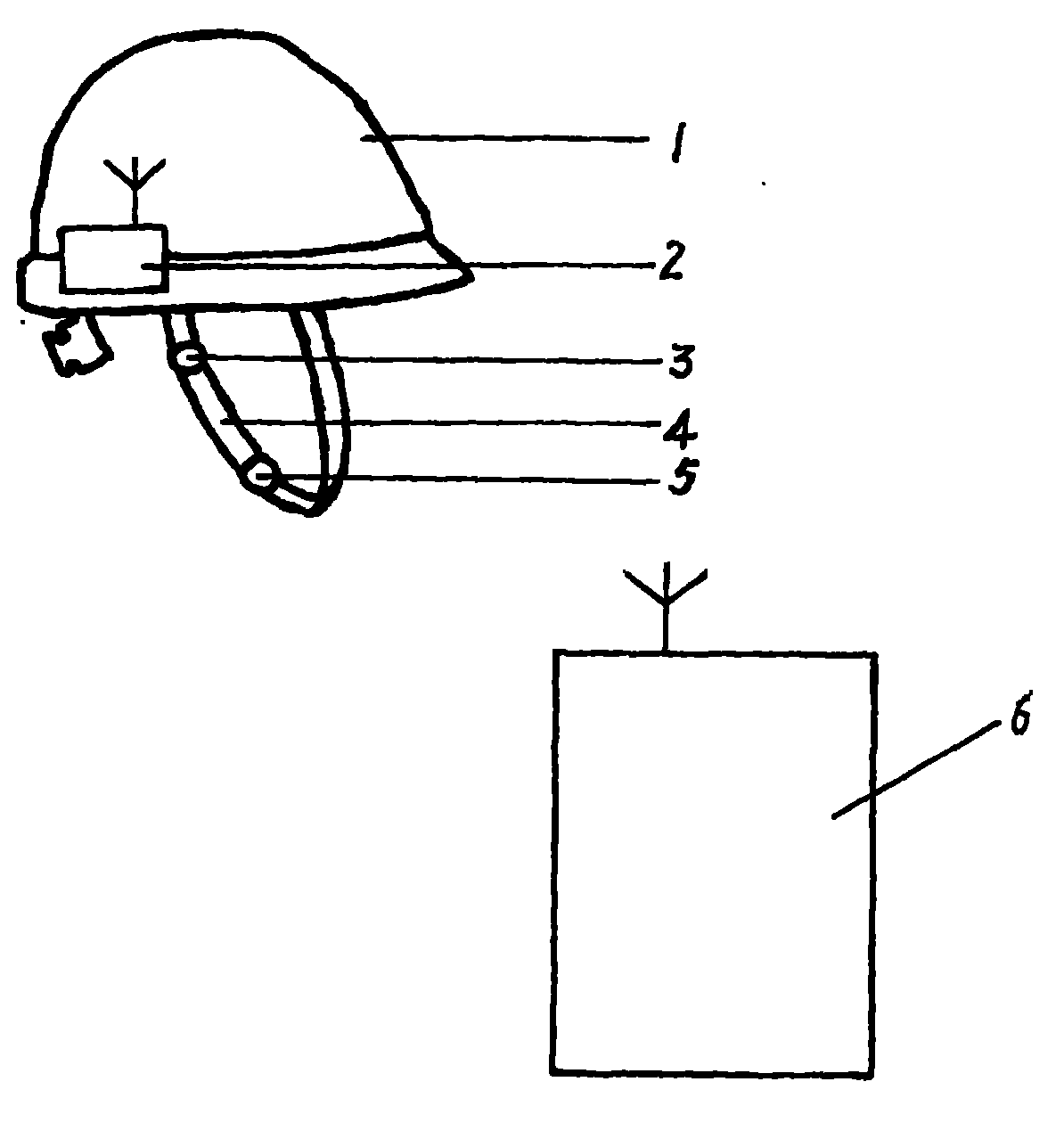 Remote talkback type safety helmet