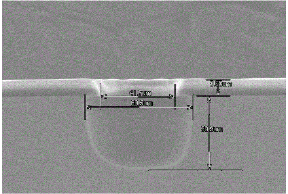 Deep silicon hole etching method