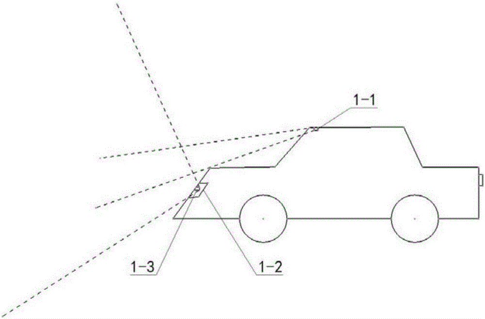 Head lamp for pilotless automobile