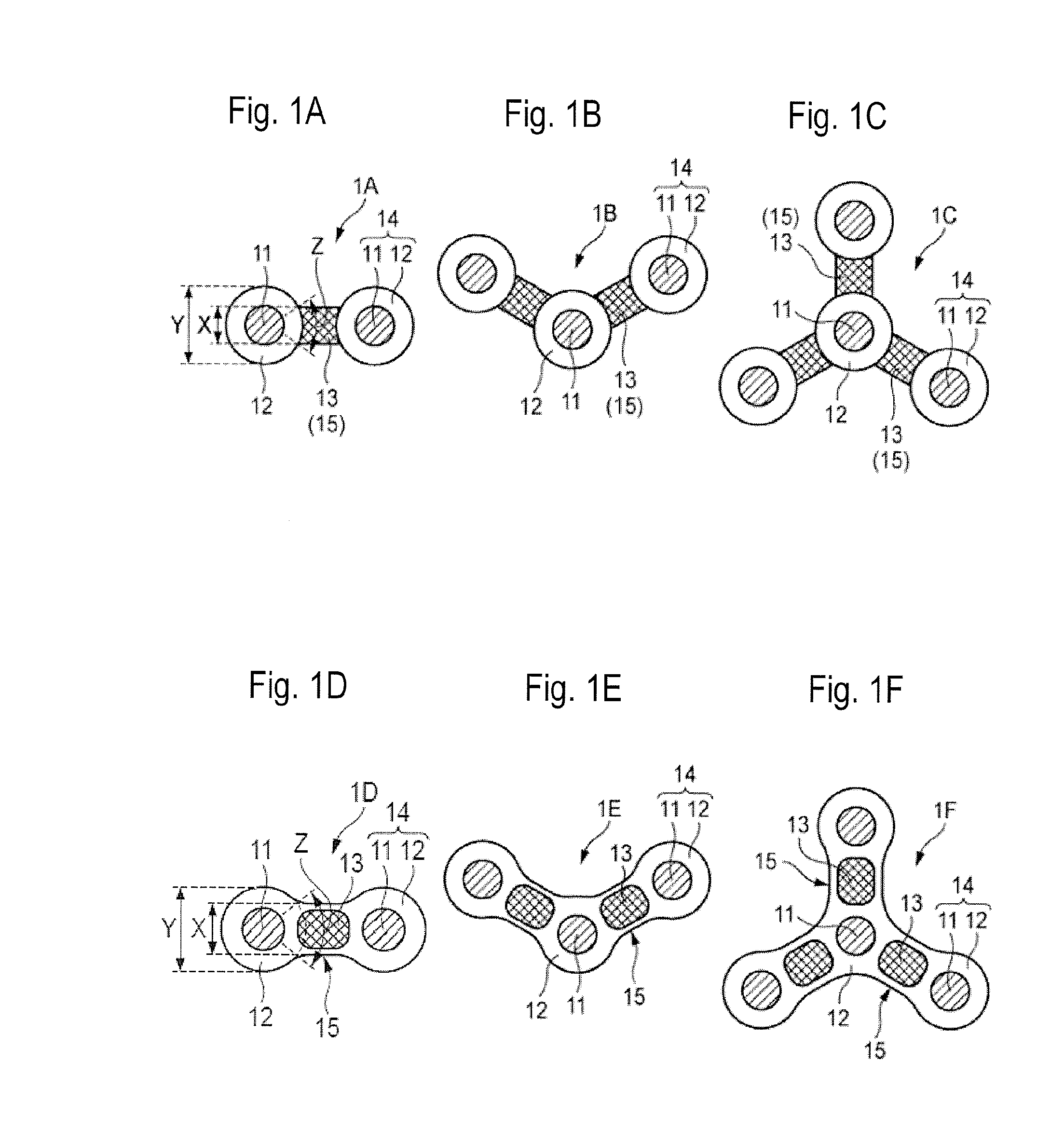 Modified cross-section fiber