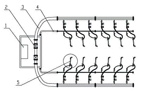 Gas baking method and device for aluminium electrolysis cell