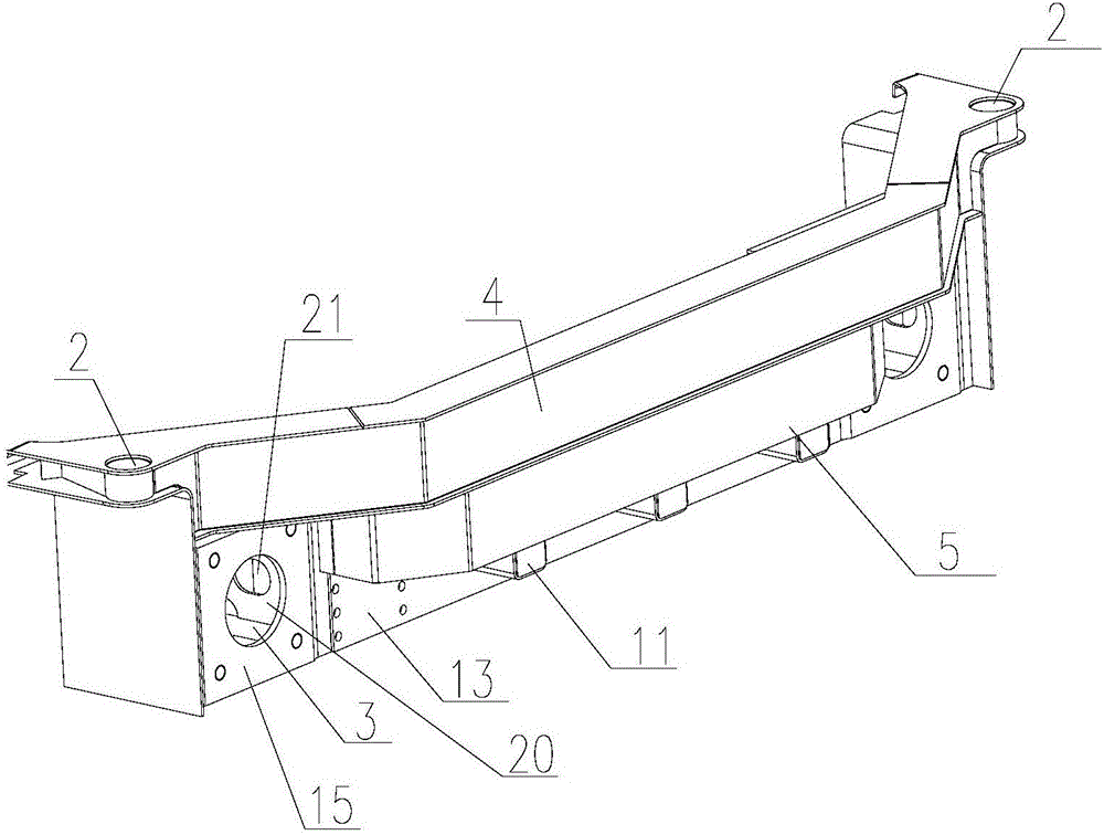 Anticreeper mounting base for low-floor rail vehicle