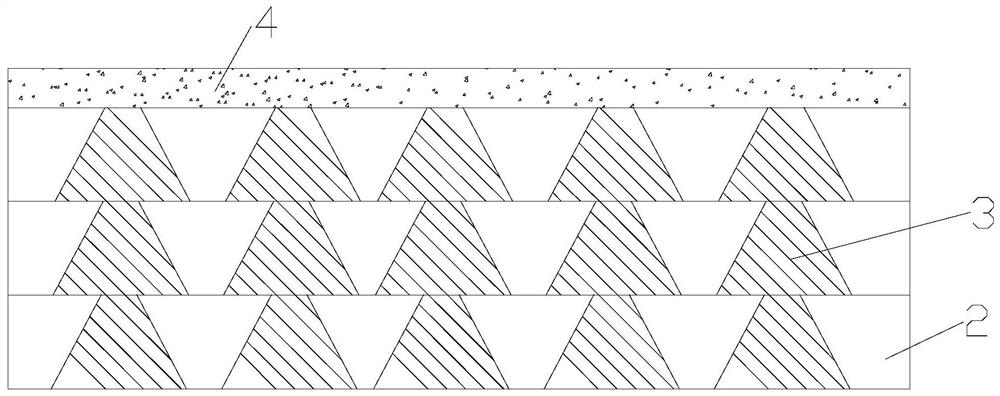 Expressway pile wall type composite roadbed and construction method thereof