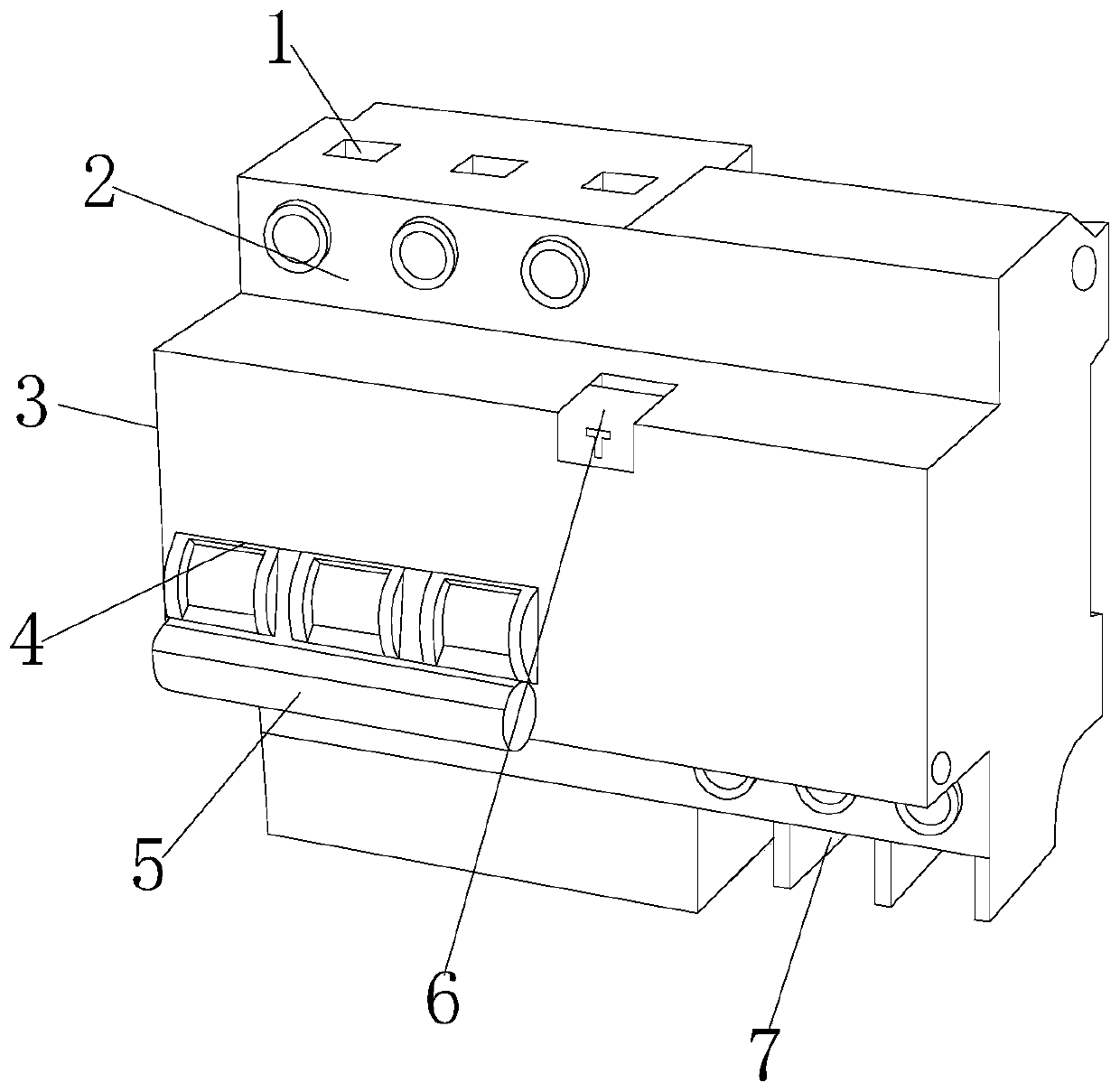 A circuit breaker for compact grounding circuits