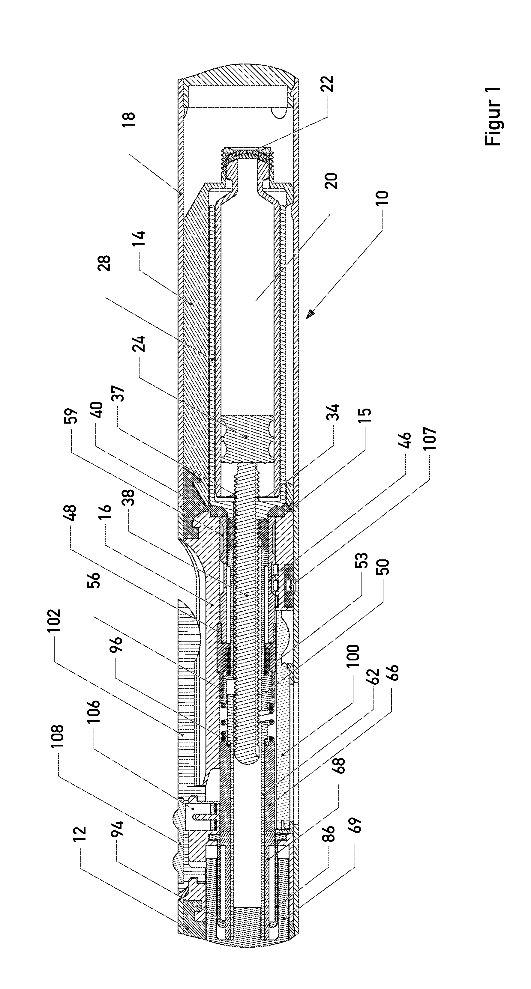 Assembly to administer insulin from a cartridge