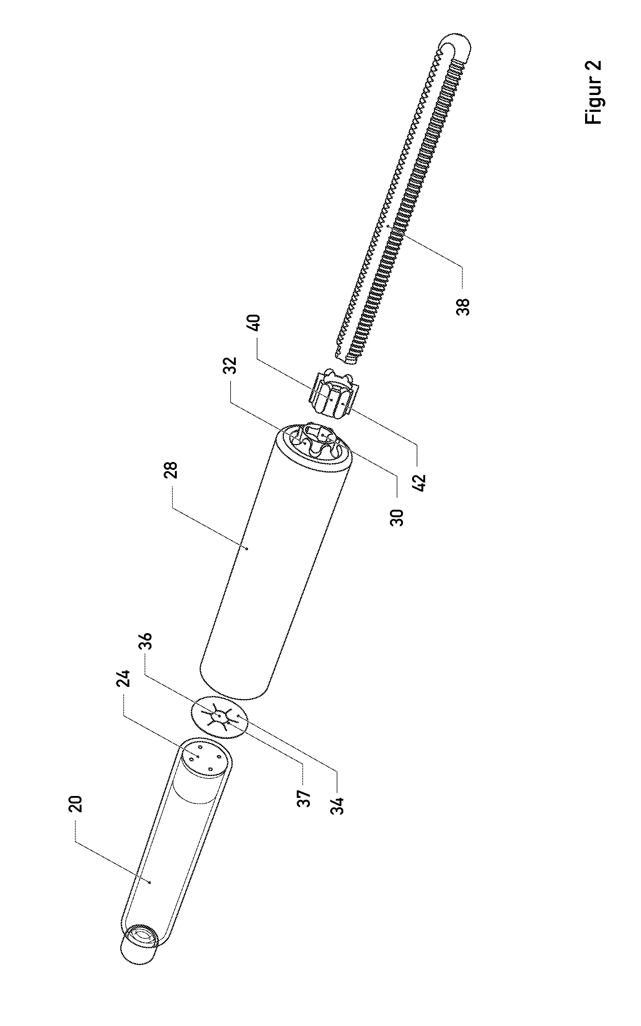 Assembly to administer insulin from a cartridge