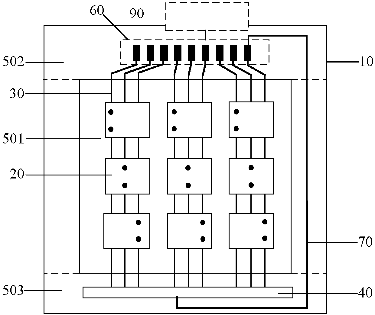 A substrate, a display panel, a display device and a driving method thereof