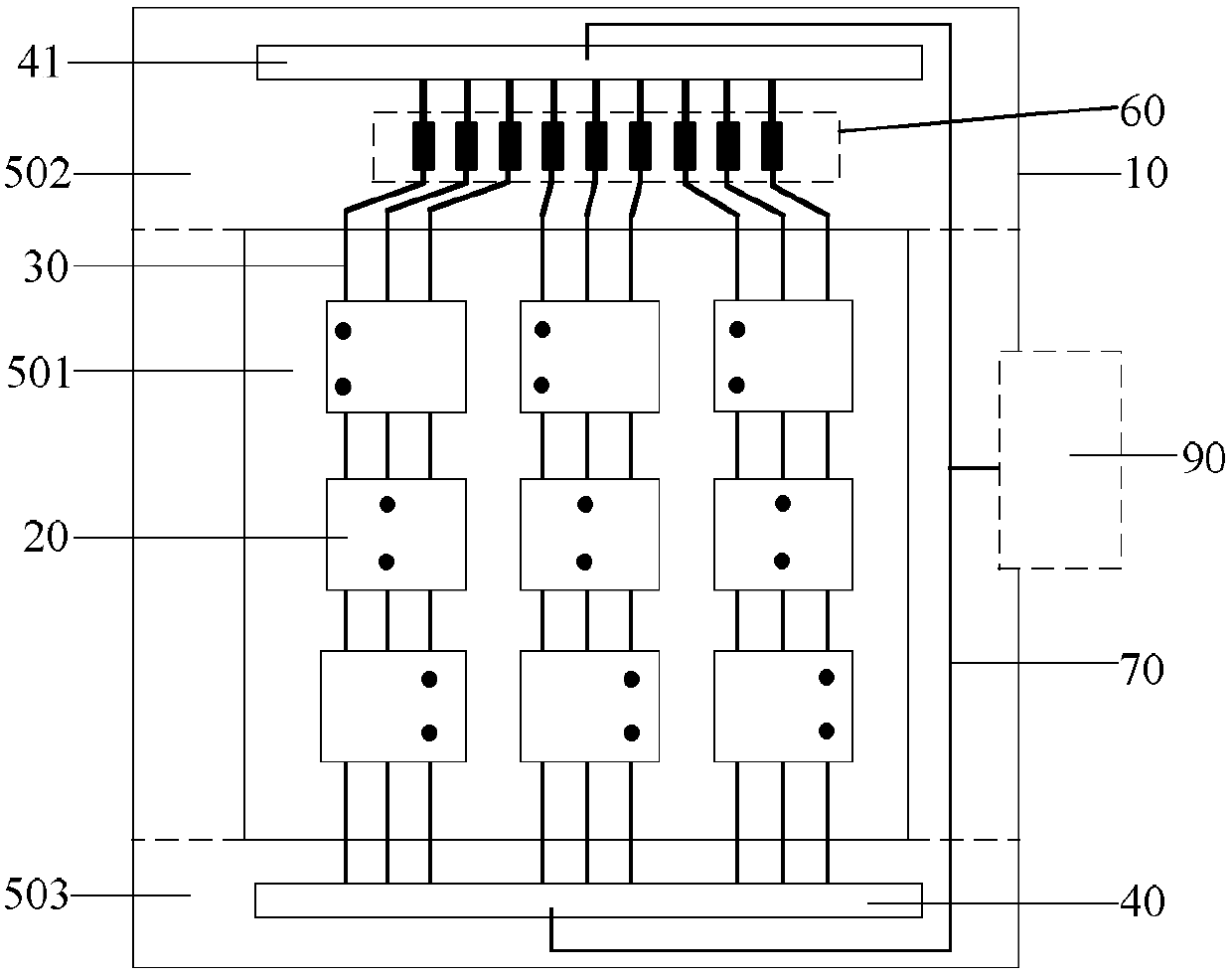 A substrate, a display panel, a display device and a driving method thereof