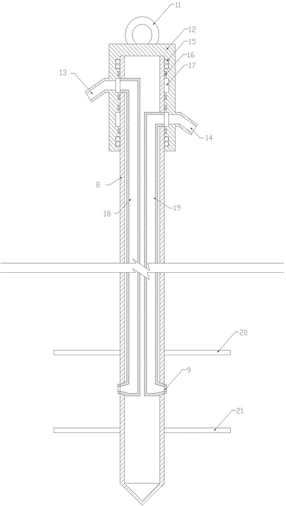 Technical method for improving quality of deep cement soil mixing piles using compressed air foam