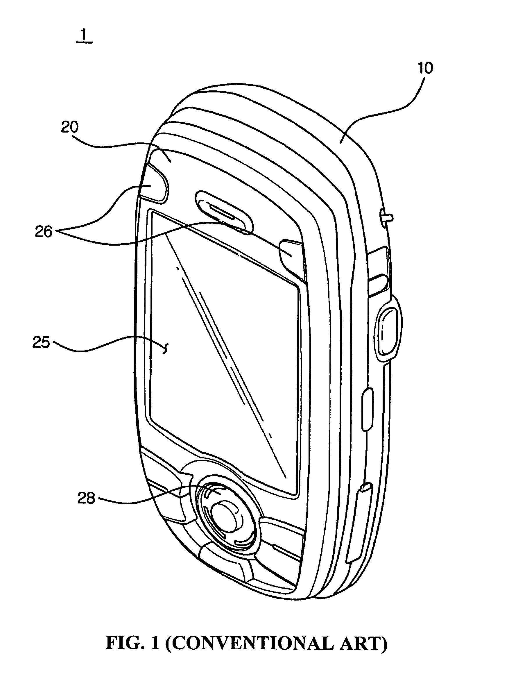 Portable device including display unit and keypad unit