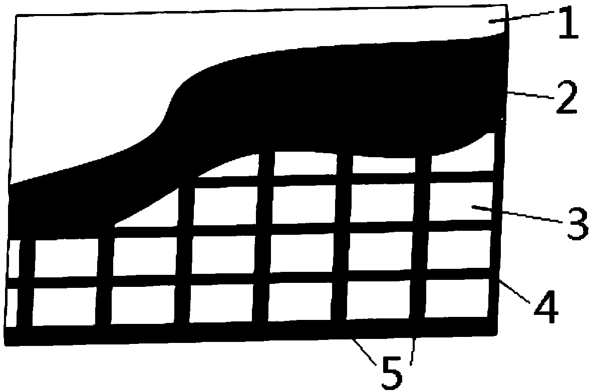 Partitioned sticking and bonding method of large-scale metal or composite shell plate and industrial rubber