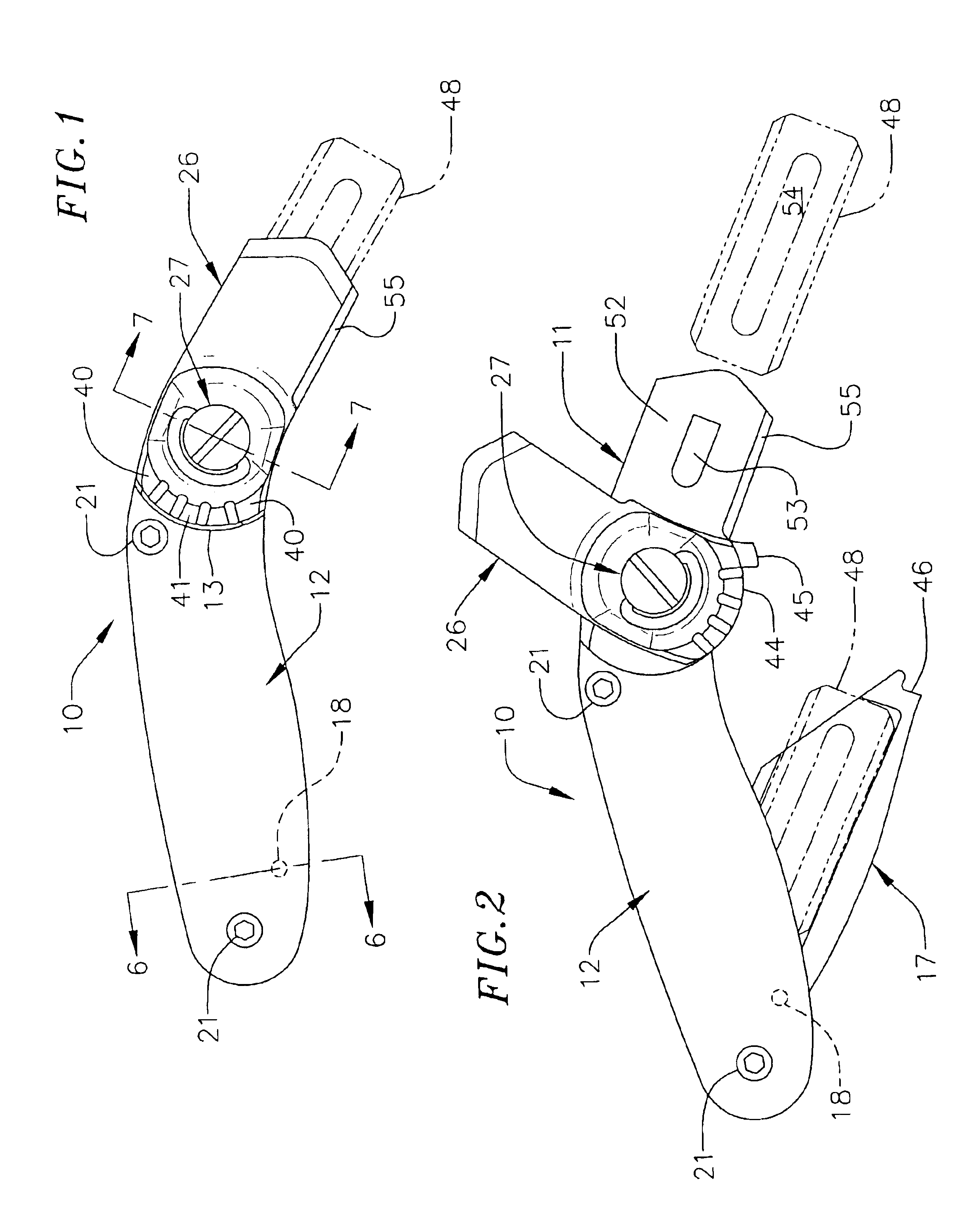 Replaceable-blade knife