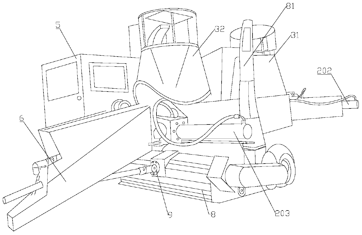 Straw picking and crushing baler and baling mechanism thereof