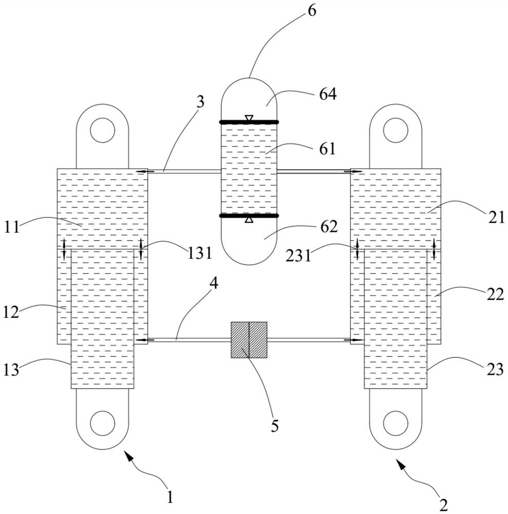 Oil-gas balanced suspension system and vehicle