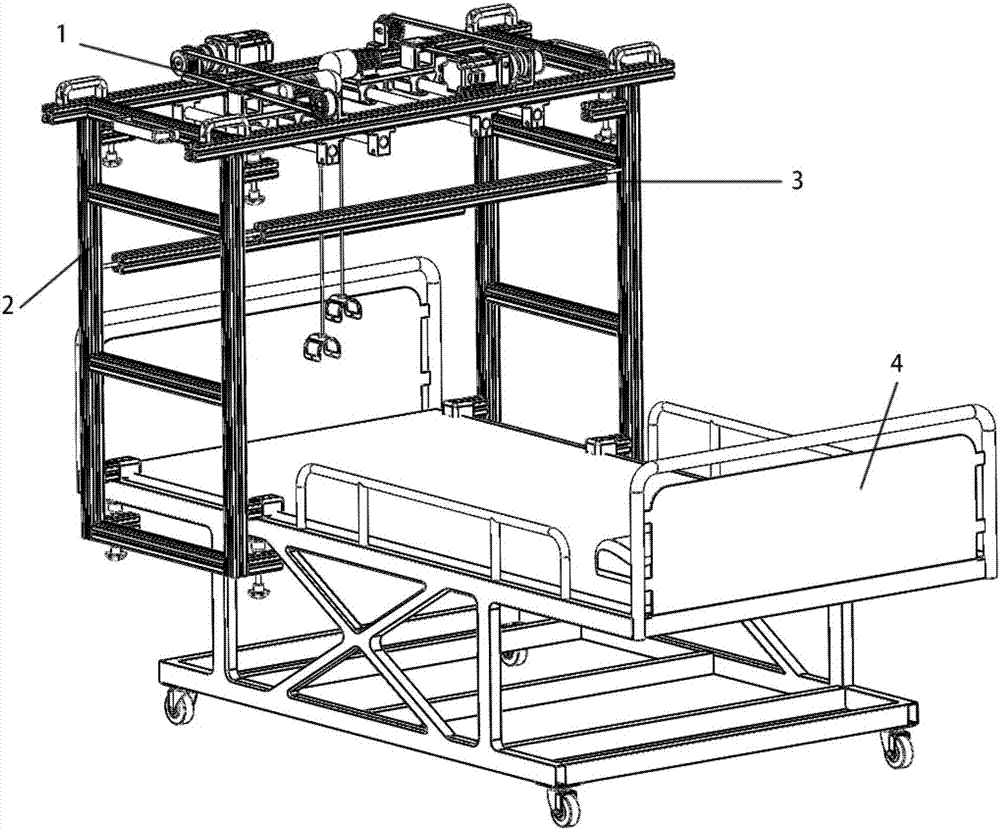 Flexible tail end traction rehabilitation robot