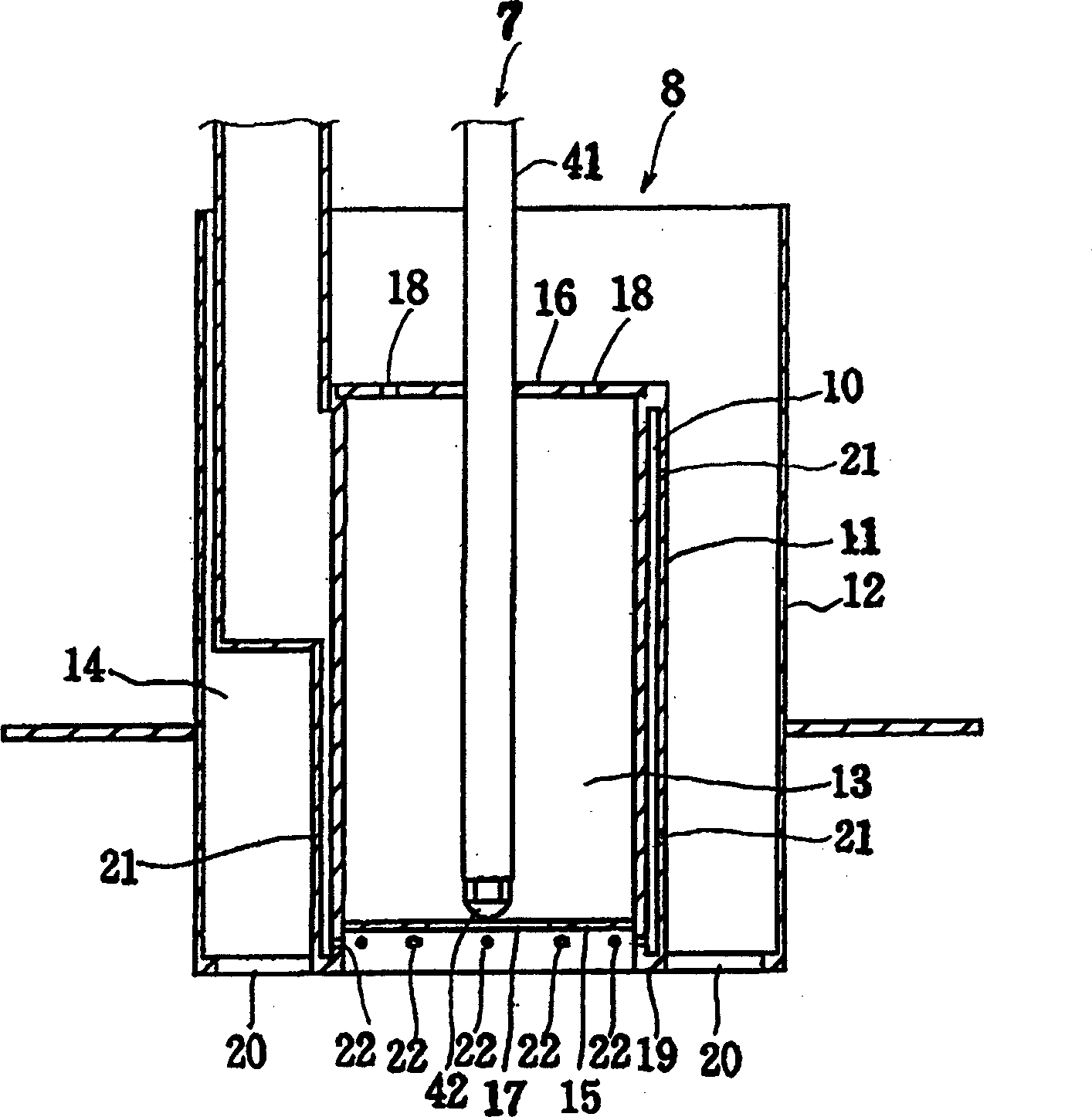 NOx-reduced burning method and apparatus