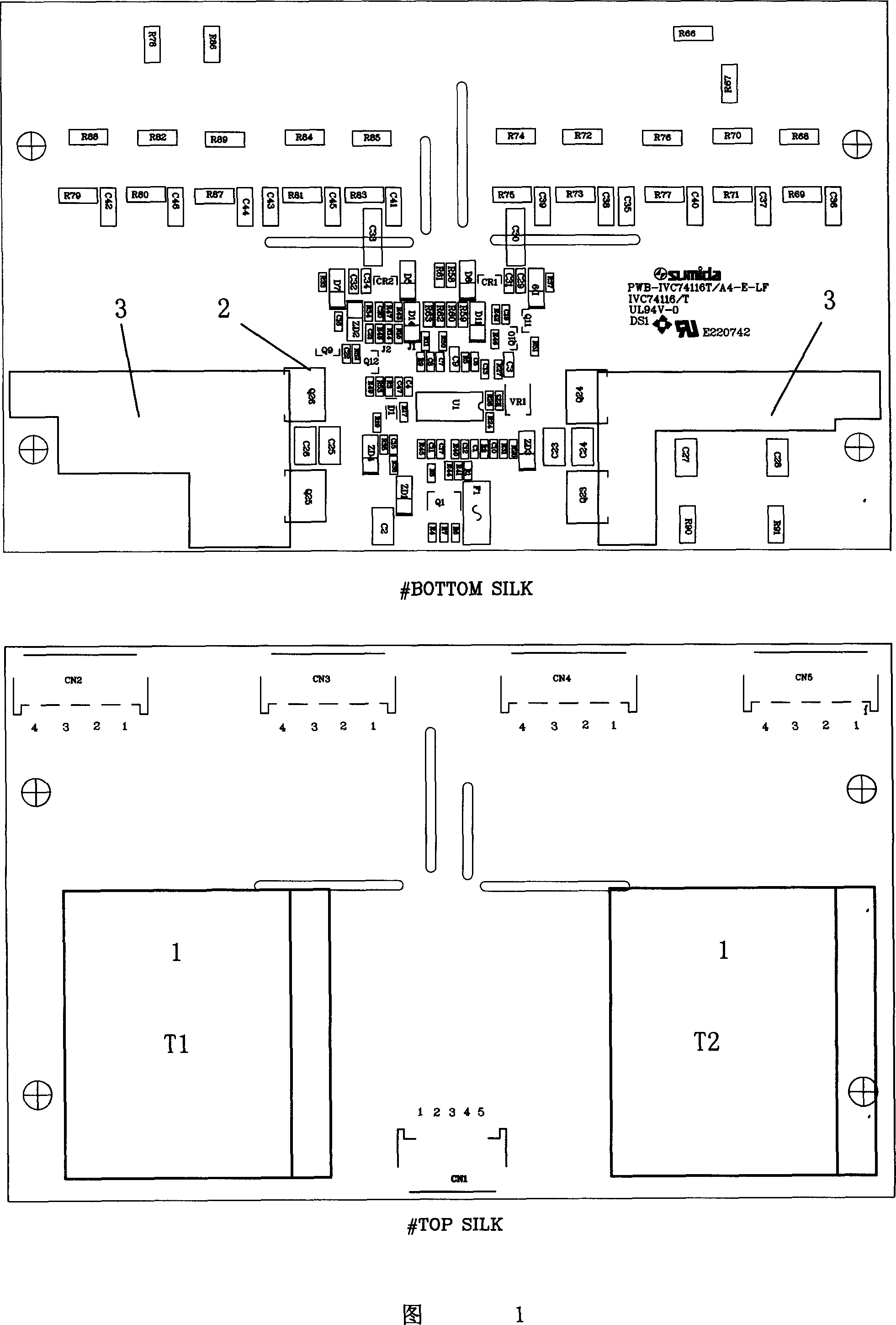 Gap-type printed circuit board radiating layout