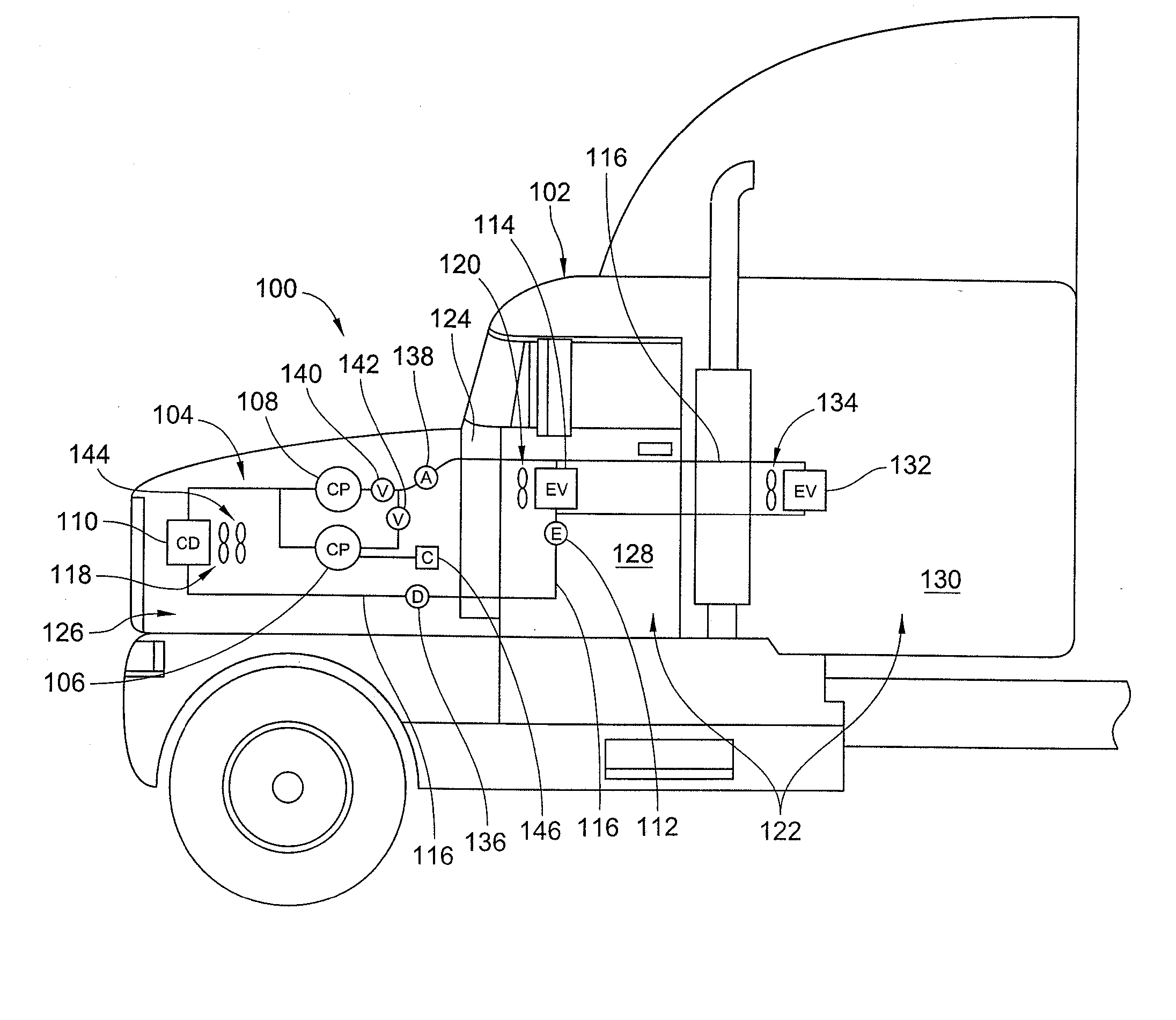 Vehicle Air Conditioning and Heating System Providing Engine On and Off Operation