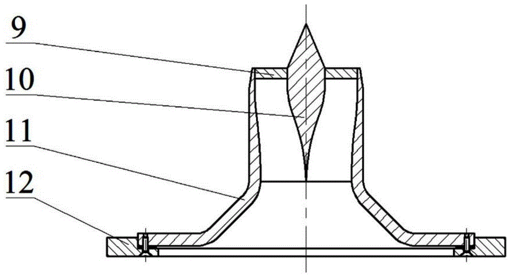 Double-tube two-stage axial flow downhole degassing device