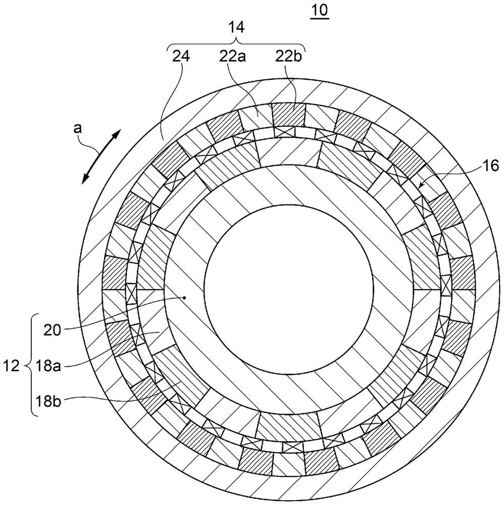 Magnetic pole piece device and magnetic gear device