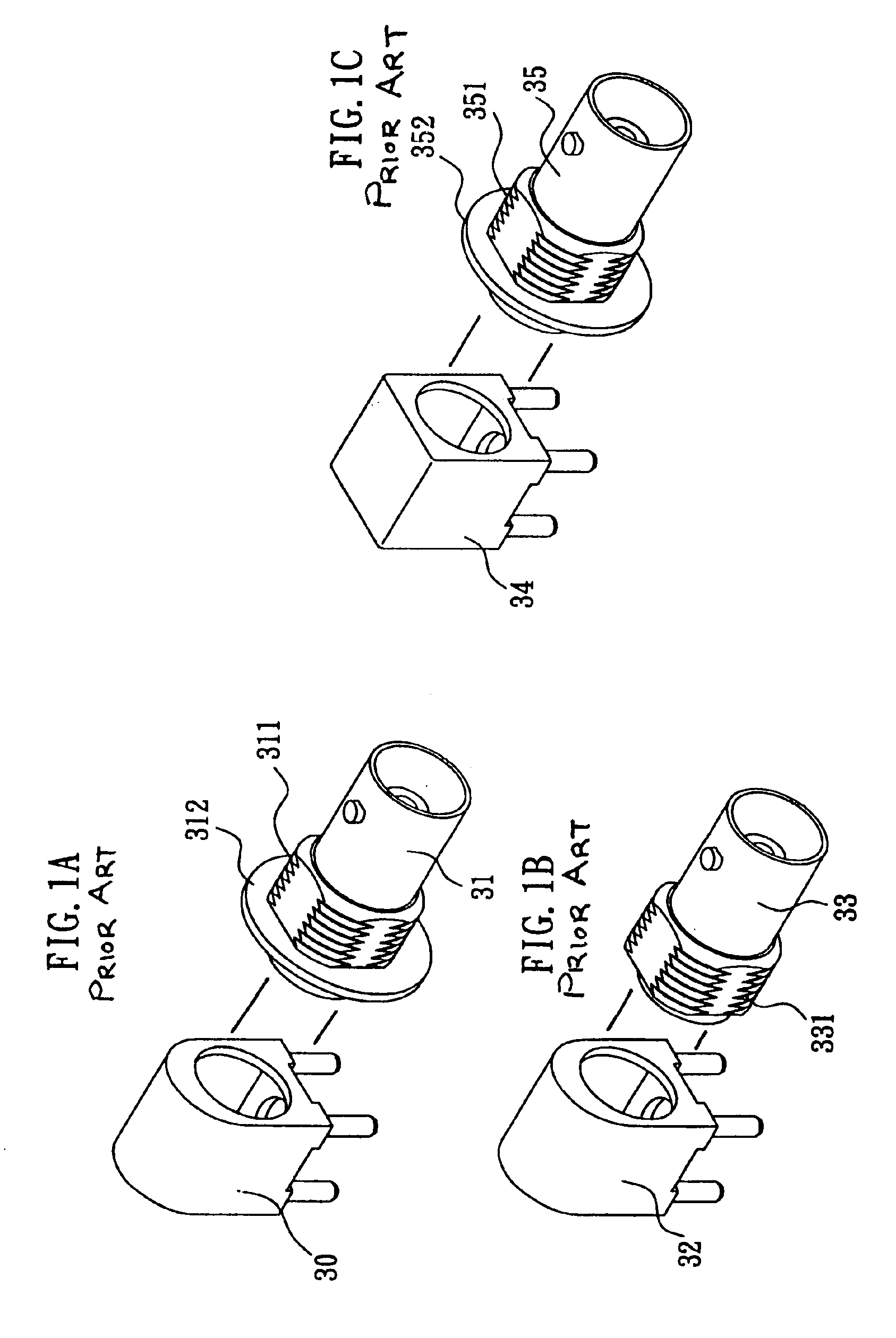 Module type mini BNC connector