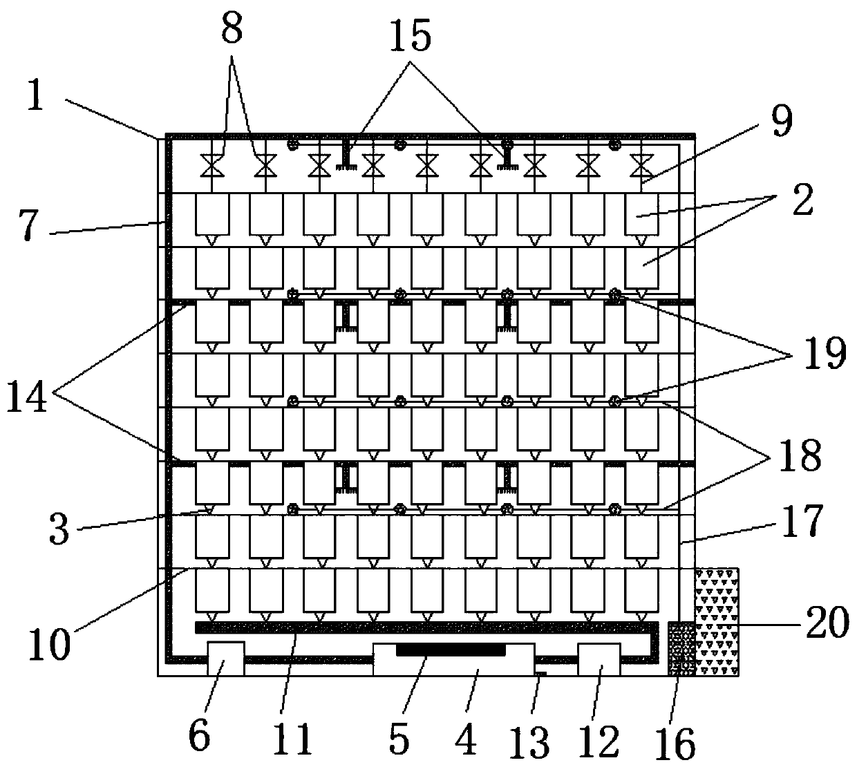 Chinese herbal medicine plant cultivation system and device with hyperlipidemia prevention and treatment effect