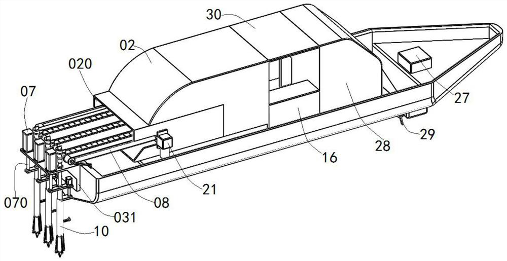 A device for transplanting submerged plants