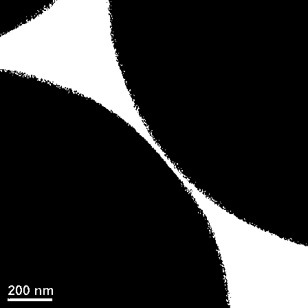 Core-shell packing applied to liquid chromatography separation analysis and preparation method thereof