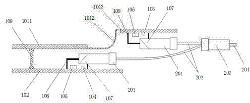 A high-density parallel transmission optical device