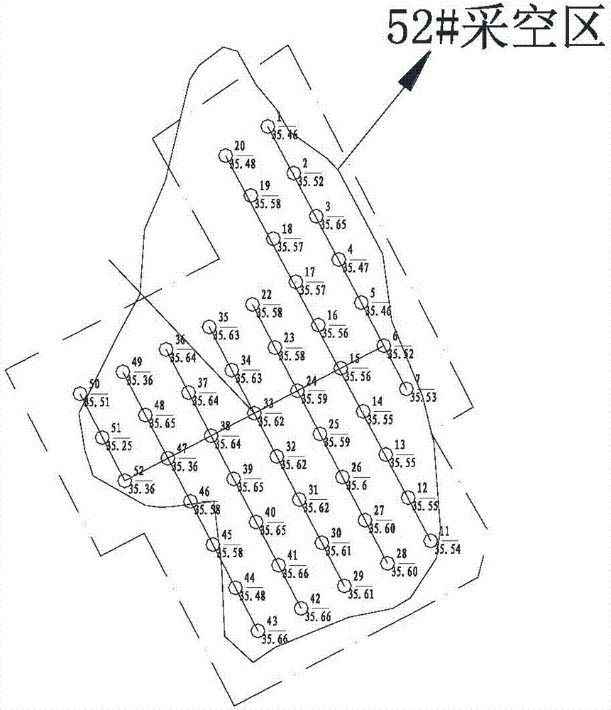 Open-pit metal mine goaf treatment method