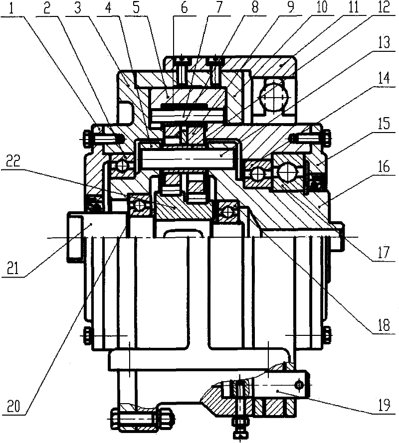 Cycloid planetary speed reducer of rapid point machine