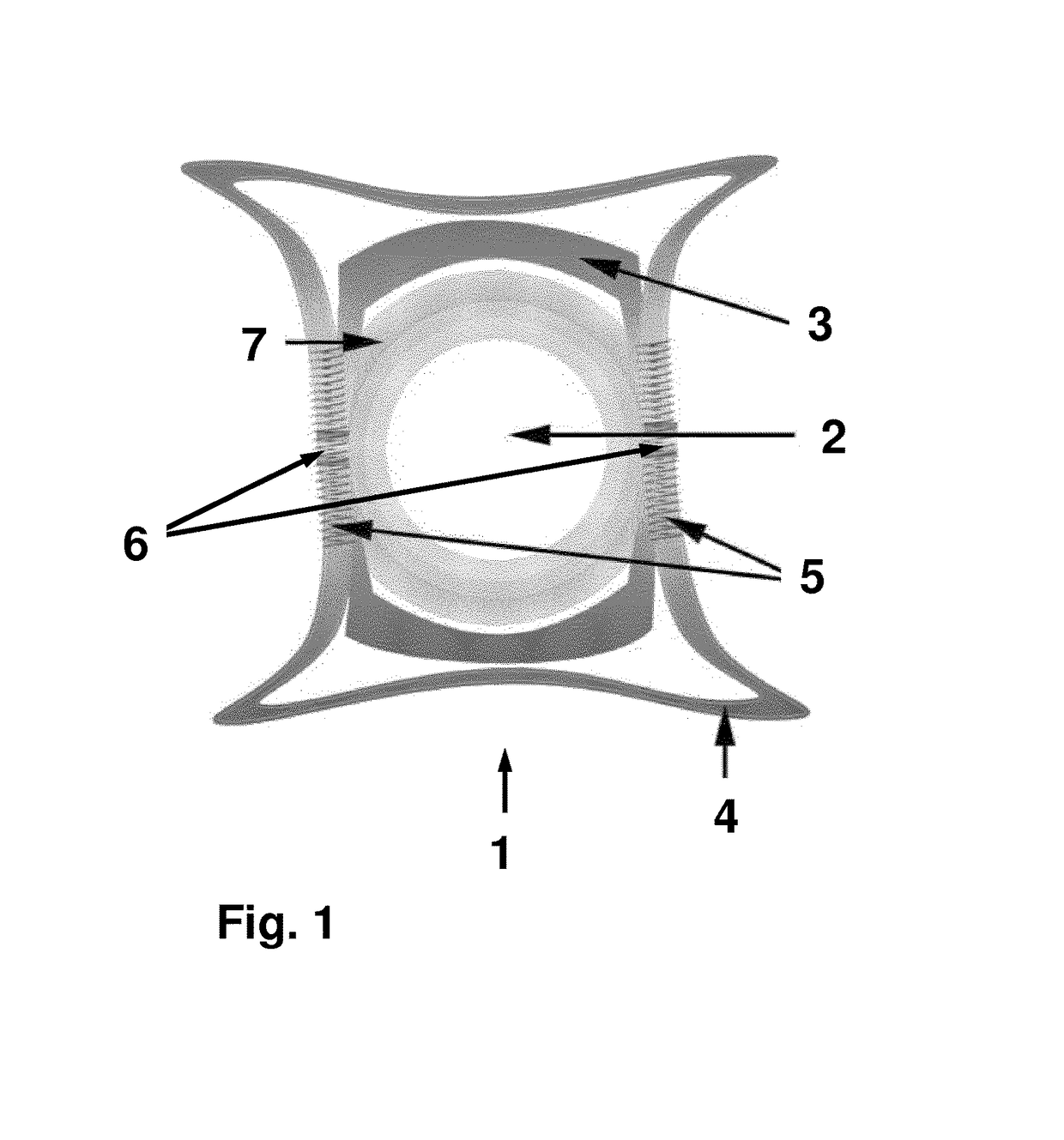 Device and method for fixing a relative geometric position of an eye