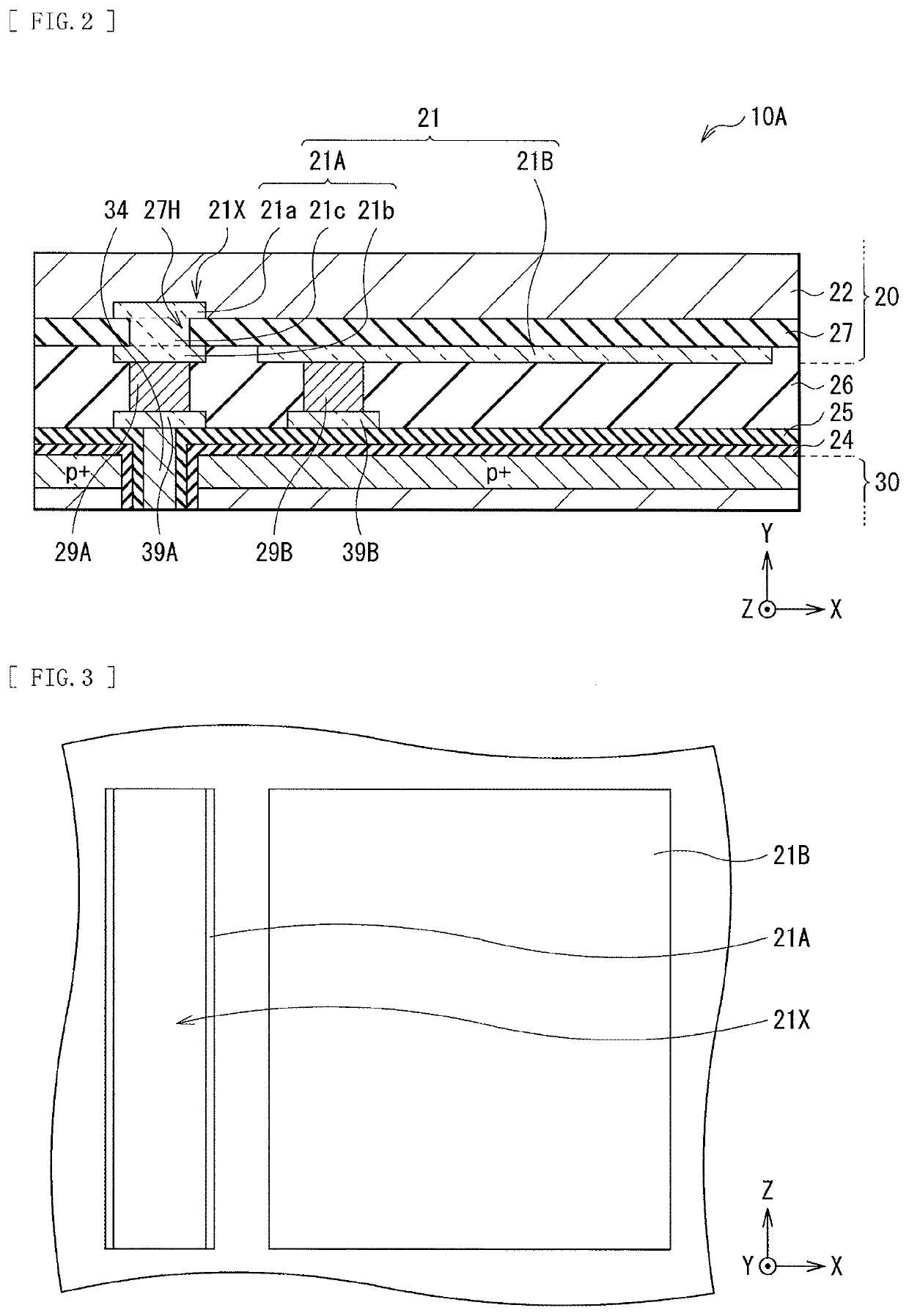 Solid-state imaging element and solid-state imaging apparatus having a photoelectric conversion layer and a pair of electrodes