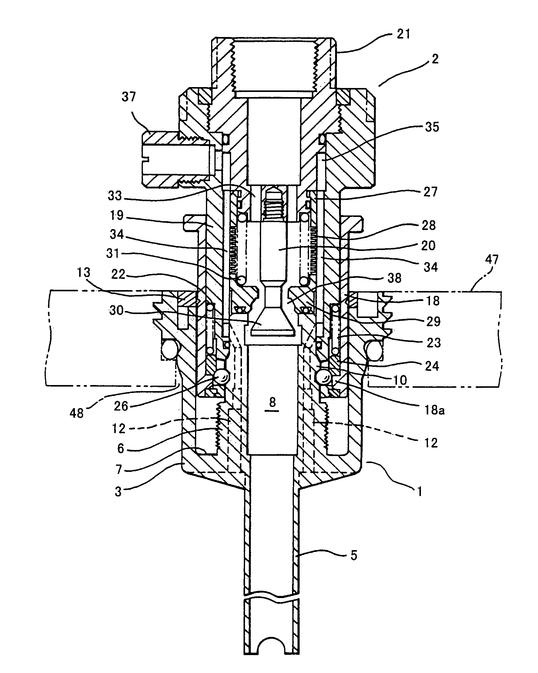 Connector to be attached to liquid tank and liquid tank provided with the connector