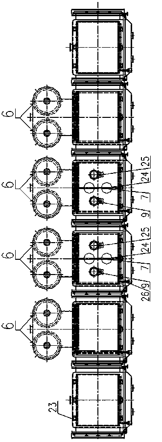 Large solar thin film battery piece assembly production process and equipment