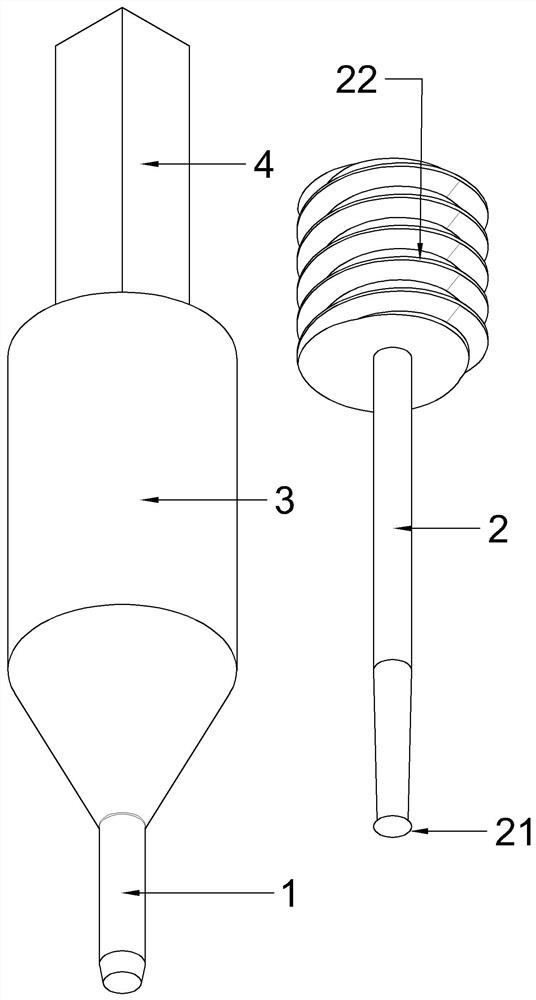 Rust ring type corneal foreign body removing needle