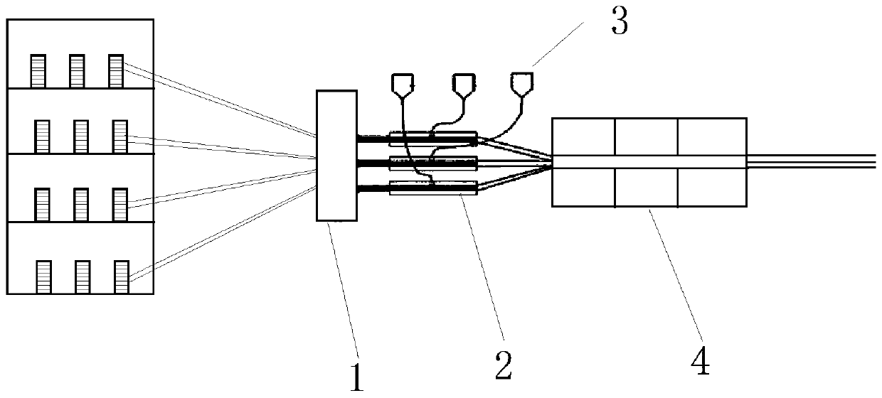 A low calorific value high-strength cable support and its preparation method