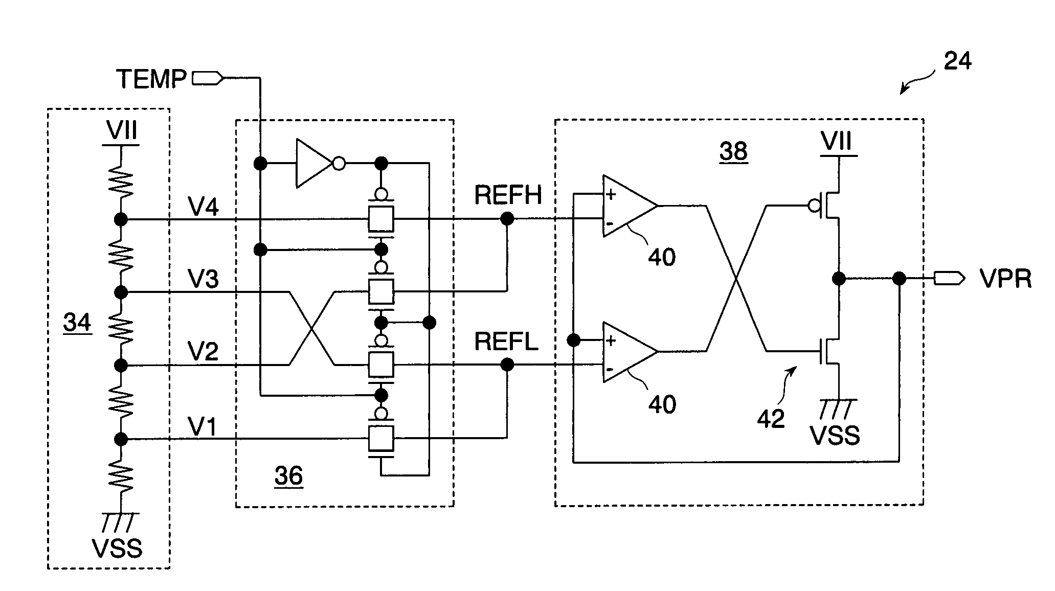 Semiconductor memory having a precharge voltage generation circuit for reducing power consumption