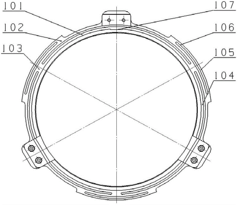 Flexible supporting mechanism for reflector of spatial optical remote sensor