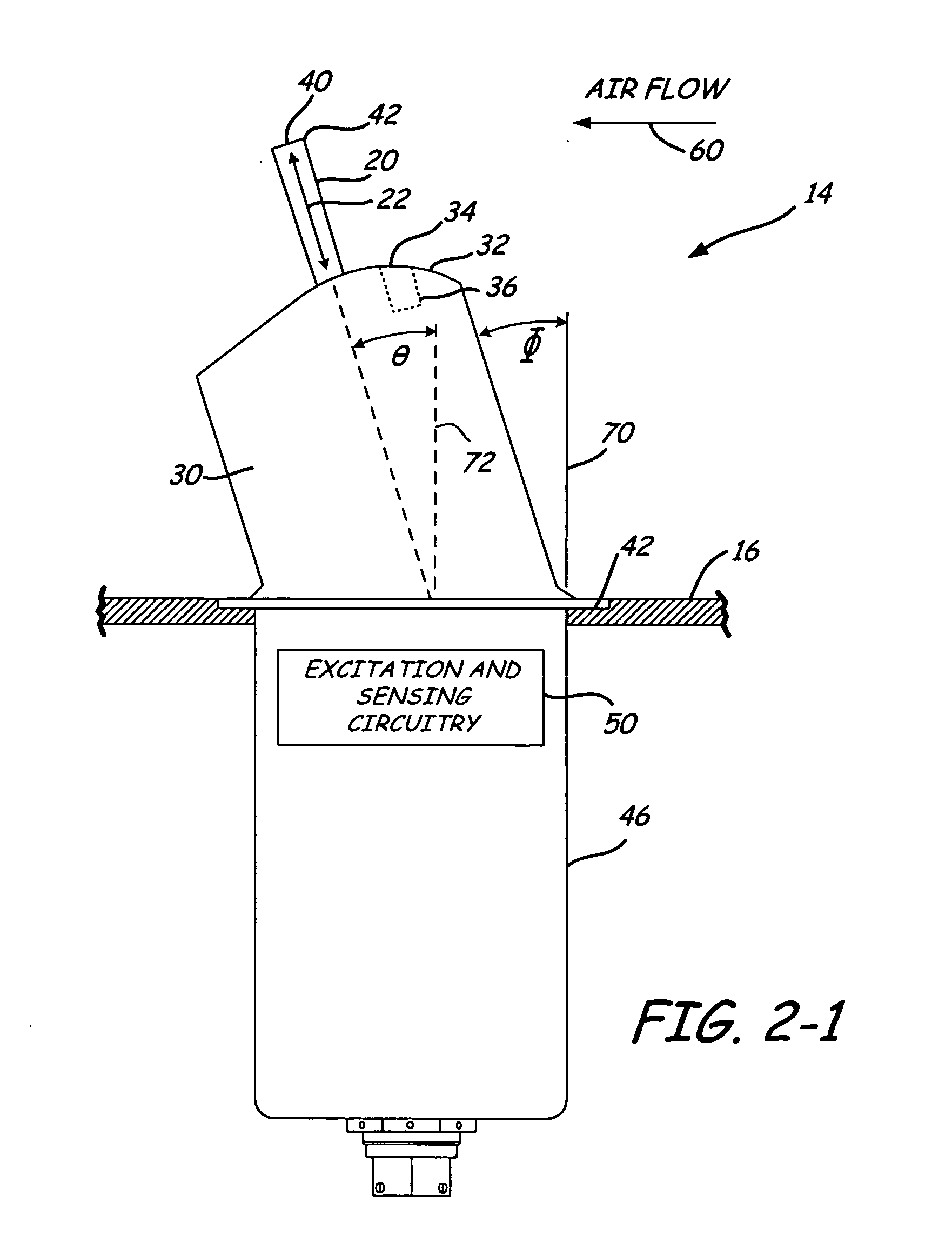 Ice detector for improved ice detection at near freezing condition