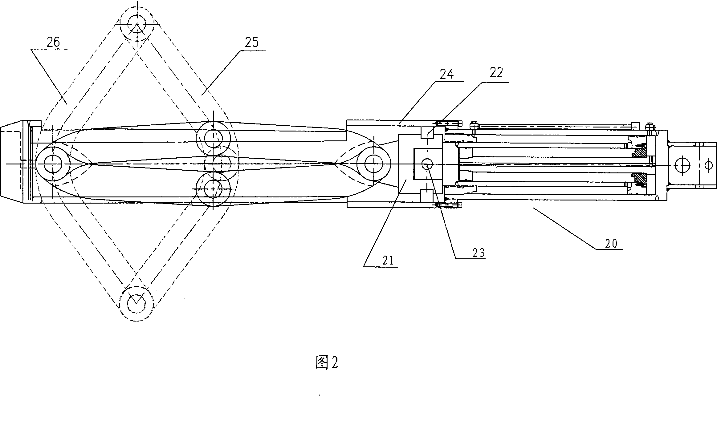 Boosting oil cylinder