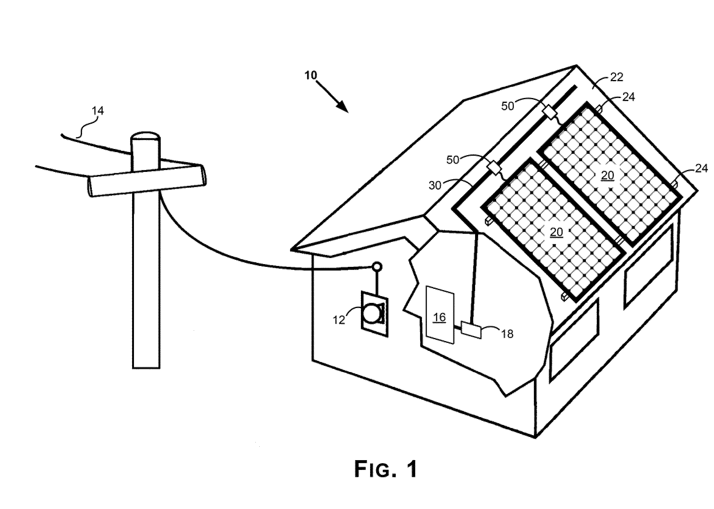 Solar panel with inverter