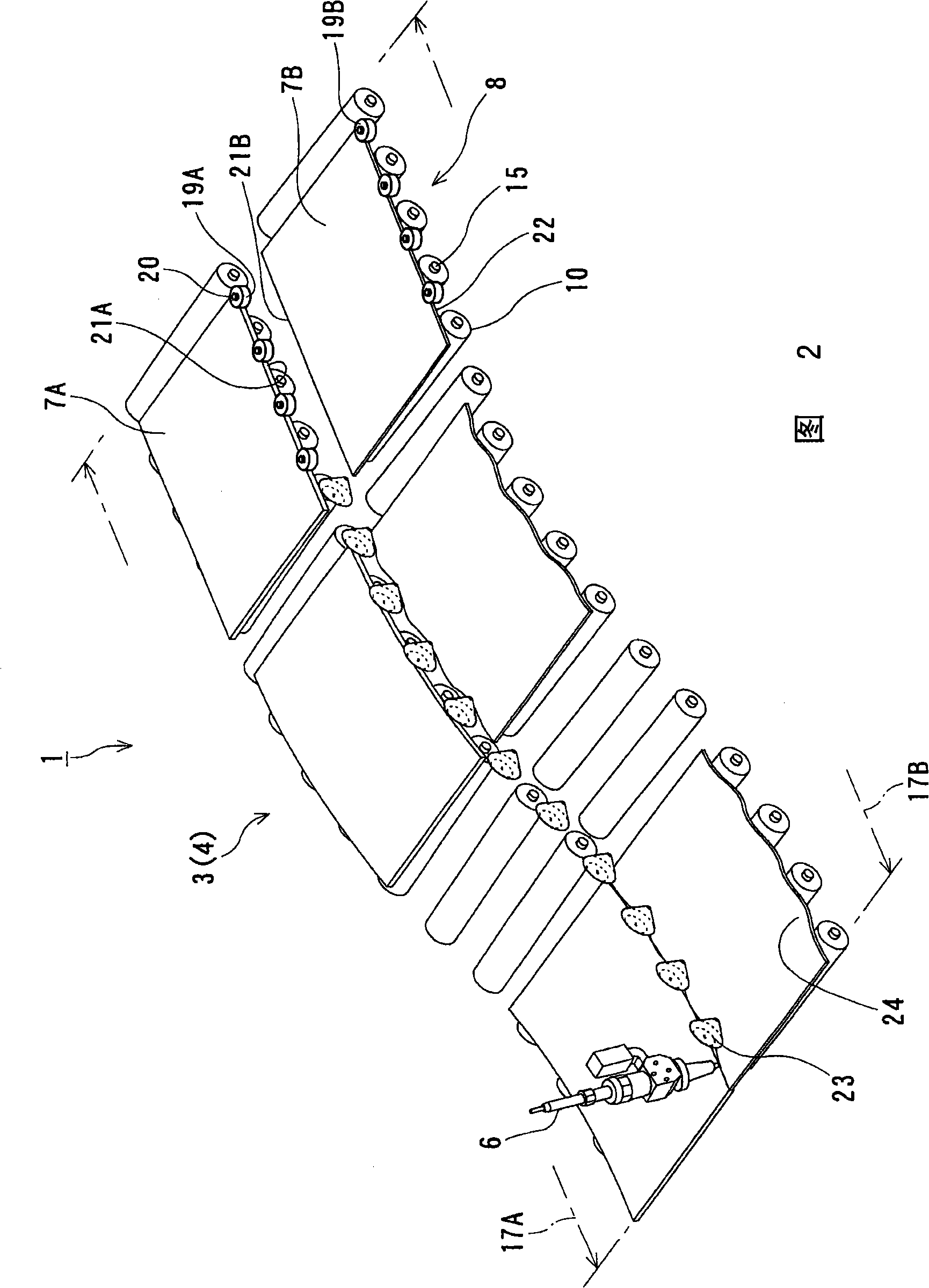 Conveyor for sheet-shaped thin plate and method of conveying same